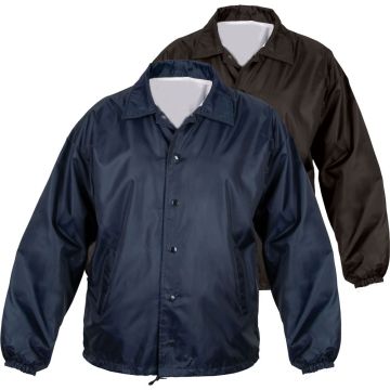 Snap Front Windbreaker with Flannel Lining